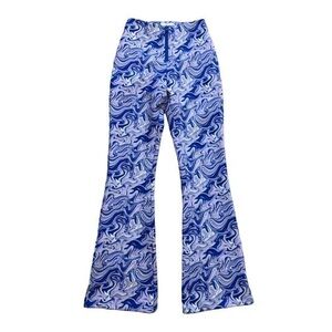 Hosbjerg Adele Pants- Purple Swirl Flare Pants
